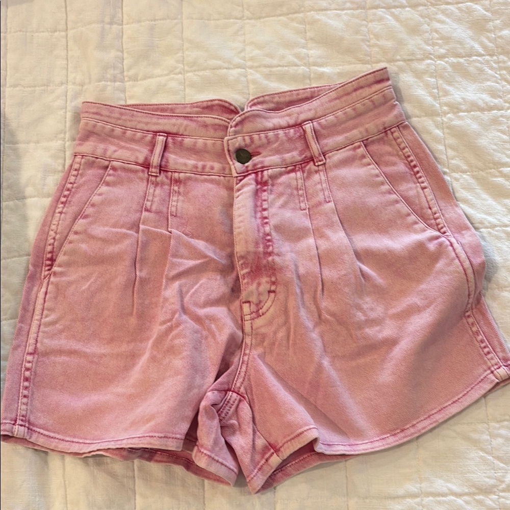 Faherty Pink High Waist Shorts Relaxed Fit